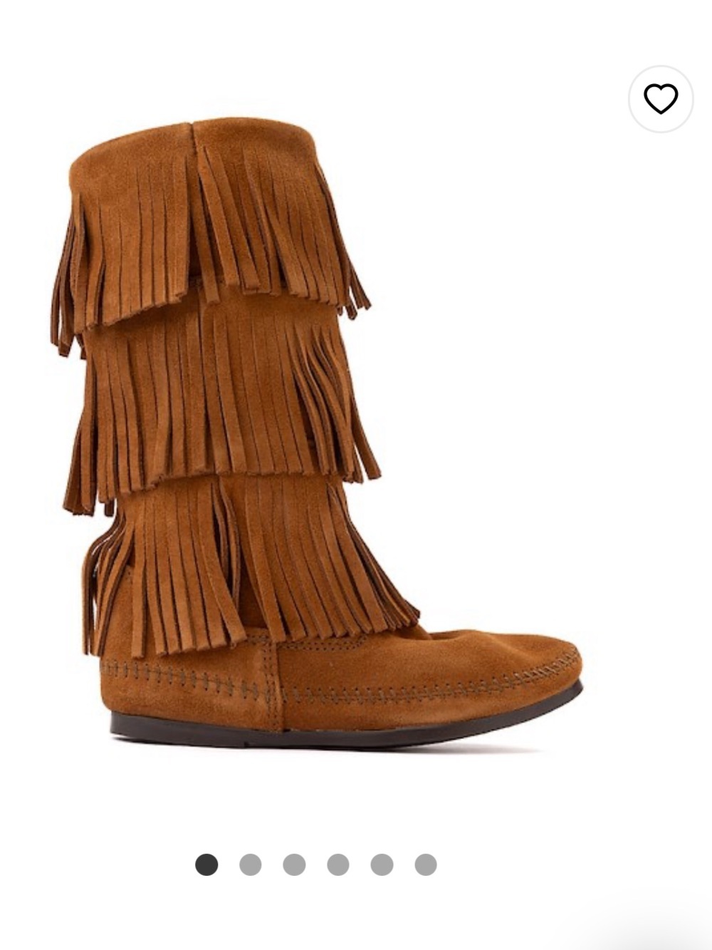 Minnetonka Brown Suede Fringe Boots